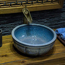 Jingdezhen ceramica arte controsoffitto lavabo ciotola per bagno lavabo lavabo Bagno lavandino fatto a mano in ceramica