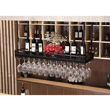 WLABCD Portabampa Del Vino Home Red Holder Restaurant Bar Bar Vino Glass in Vetro/Soffitto Appeso Bottiglia Di Vino Porta Bottiglia Metallo in Ferro Di Vino Happio Di Vino Hard Hard/Grande Altezz