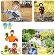 PROMEDIX P - Guanti da giardino per bambini da 3 a 6 anni, confezione da 2, colore: blu