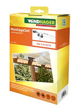 Windhager Installazione tiro Sistema di trazione a Fune Set Completo per Il tensionamento e la movimentazione Tende da Sole, 10884, Argento