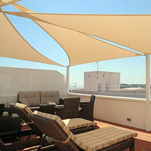 DUCCM Tenda a Vela Impermeabile Triangolare 4x4x4 m, Vela Ombreggiante, Parasole e Protezione Raggi UV, per Esterni, Cortile, Giardino,