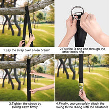 2 Set Albero Swing Hanging Kit Albero Altalena Cinghie 1,5 m Regolabile Albero Cinghie per Altalena Appeso con Più Sicuro...
