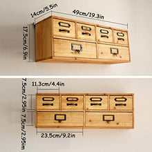 Mobiletto Portaoggetti Organizer per Casa con 6 Cassetti, Cassettiere a Muro, Mobili per la Casa Multiuso, 49x14x17,5 Pollici
