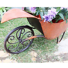 LJYY Carrello da Giardino con Decorazione Artistica Espositore per Piante da Fiori Espositore per Fiori Antico Carrello in Stile