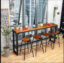 LWW Sgabelli, Set di 2 Sgabelli alto colazione Ristorazione Comfort Sedile Pianale da cucina per Bar Café Sedie in altezza, con poggiapiedi, Gambe in acciaio cromato del metallo dell'annata Rustico t