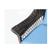 HongTeng-Sedie a Dondolo Sedia da Dondolo di Vimini Sedia anziana Sedia da Buon Piano Balcone Giardino Sedia da Giardino, con Cuscino e Cuscino, Telaio in Lega di Alluminio 85x48cm