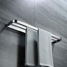 Celbon SUS304 - Portasciugamani doppio da 60 cm, in acciaio INOX cromato, per bagno, doppio portasciugamani e accessori da bagno