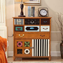 Yhjkvl Cassettiera da Salotto Governo di immagazzinaggio Lato Pranzo Governo del Vino Country Classic in Legno Massiccio Cassetto mobili for Soggiorno Cassettiera Camera Letto