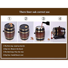 Botti Da Vino Orizzontali In Rovere 5L Barile Di Vino Partito, Built-in Lamina Di Alluminio Fodera Di Whisky Barile Armadietto Del Vino Barile Di Stoccaggio Del Vino Ristorante Bar Decorazione Barile