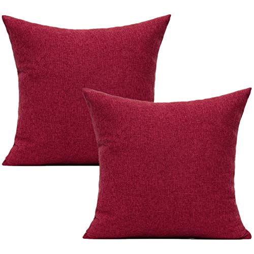 All Smiles Fodere per cuscini da esterno per esterni Coperte per uccelli Decorazioni per uccelli Cuscino decorativo vintage autunnale in cotone e lino 50x50 Set di 2 divani da giardino esterni