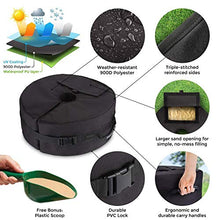 JINQI 4Pcs Heavy Duty Sandbags Set Base Impermeabile Antivento per Esterni Ripari Parti di Fissaggio per Tenda da Gazebo (Senza Riempimento di Sabbia)