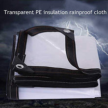 Chiaro impermeabile incatramata pioggia Foglio Tarp, Heavy PE antivento rinforzato Fogli di copertura Duty, Anti congelamento Piante Canopy, ideale for il campeggio escursionismo Mobili da giardino Co