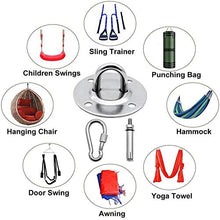 Gancio per Soffitto acciaio inossidabile 2 Pezzi Gancio per Sacco Boxe con la vite Carico Massimo 500 kg per Sospensioni Pesanti Amache Sacchi di Sabbia Yoga Aerea Sedia Sospesa Sacco Boxe