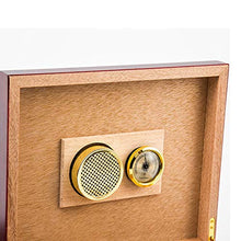 Minmin Cigar Box classico mogano Mellow Legno di Cedro Idratante Cabinet Profondo rosso for auto portatile Cigar Box, 265x220x75mm accessori del sigaro (Size : 265x220x75mm)