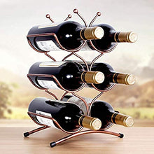 Supporto Bottiglie In Metallo Portabottiglie Per Vino Portabottiglie Per Vino Dal Design- Decorazioni Per La Casa Portabottiglie, Contiene 6 Bottiglie Di Vino Rosso