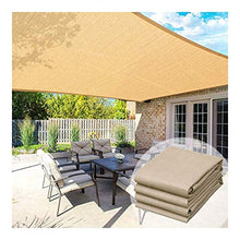 WXQIANG - Rete per ombreggiatura da balcone, protezione solare anti-UV, facile da piegare in metallo, 21 misure, protezione solare, isolamento termico, colore: beige, dimensioni: 3 x 5 m