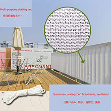 Shade net Rete ombreggiante da Esterno Bianco,80% Resistente Ai Raggi UV,per Giardino/Pianta/Serra/Esterno/Cortile/Tetto Rete da Ombra per Cortile