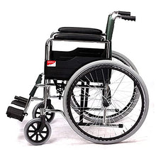 Carrozzine Semoventi - Sedia A Rotelle in Alluminio, Telaio Leggero E Pieghevole, Sedia A Rotelle per Assistente, Sedia da Viaggio Portatile, Poggiapiedi A
