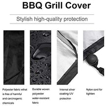 Ubrand 210D - Copertura per barbecue all'aperto, copertura per mobili all'aperto, copertura antipolvere nera