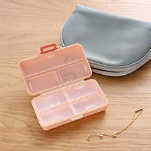 BGSFF Portapillole Portapillole 7 Griglie per ridurre i Cattivi odori Organizer Porta medicinali Pink Tuba