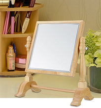 BD.Y Specchio Quadrato in Legno di Alta qualità, Specchio per Il Trucco Desktop su Due Lati/Specchio per medicazione/Specchio cosmetico