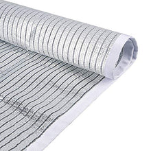 Rete Riflettente Di Alluminio Del Foglio Di Alluminio, Maglia Del Tessuto Del Parasole Di Resistenza Solare Resistente Di 75% Maglia for Il Bordo Della Serra con I Gommini Di Protezione, 150g / ㎡