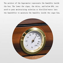 SHAO1 Cigar Humidor, Portasigari di Legno Portatile di Viaggio Portasigari Esterna Humidor Caso Cigar Box di Stoccaggio con L'igrometro E Umidificatore (260 * 220 * 66Mm),D