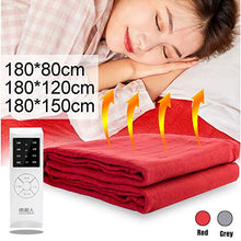FACAI Tappetino Riscaldato per Scaldamuscoli al Ginocchio Coperte Elettriche Ad Alta Temperatura Coperta Elettrica Riscaldata Tappetino per Materasso da Letto,Grey-180X150CM
