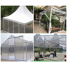 SOME Telone Impermeabile Trasparente, 0.55mm di Spessore Telo Antipioggia in PVC, Tenda Trasparente Pieghevole, per Patio Esterno, Gazebo e Giardino
