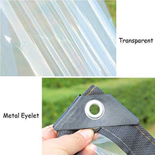 MTYLX Telo Multifunzionale per Esterni, Telo da Esterno Impermeabile Trasparente Resistente Addensato per Esterni Telo per Piante Telo Di Plastica con Occhiello in Metallo, 120G / ㎡,a,3Mx8M