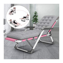 GXM-FSTOOL Lettino Prendisole,Sedia Pieghevole da Giardino Reclinabile con Braccioli Massaggianti, Tappetino in Cotone Staccabile E Poggiatesta,per Piscina/All'aperto, Supporto 300 kg