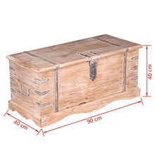 XINGLIEU Baule portaoggetti Marrone, Baule portaoggetti in Legno, Tavolo supplementare, 90 x 40 x 40 cm