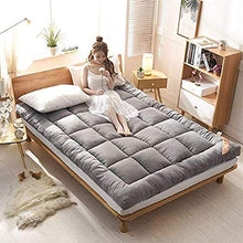 WSZGR Pieghevole Giapponese Tappetinotress Tatami Tappetino 100% Cotone Traspirante Futon Shikibuton,Materasso Futon Grigio Grigio 150x200cm/59x79inch