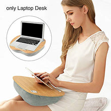 WERTAZ - Cuscino per laptop da letto, imbottito con cuscino, supporto portatile per tablet, per letto, divano, per laptop fino a 14 pollici