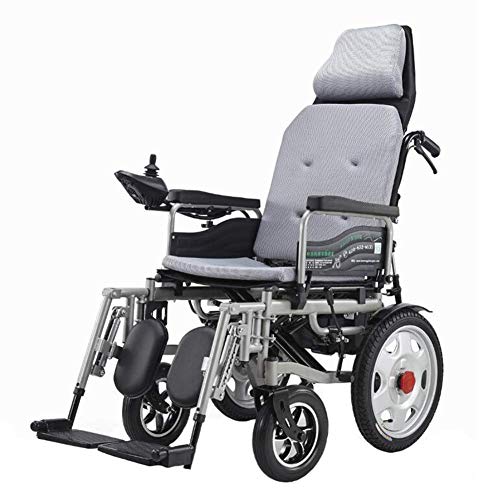 Accessori per la casa Anziani Disabili Sedia a rotelle elettrica Pieghevole intelligente Trasportabile Ultra portatile Completo sdraiato piatto Potente sicuro Doppio motore silenzioso Sedia a rotel