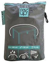 ALTIGASI Cover CVT02 Telo in Poliestere per Tavolo da Giardino Esterno Misura 240x130 CM in Poliestere Extra Resistente - Dotato di Custodia