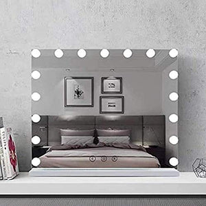 Angelay-Tian Specchio per Il Trucco con Luce a LED, Tavolo da Trucco, Tocco di Luce Tricolore per la casa e miglior Regalo per Le Donne, Ragazza, Signora, Madre