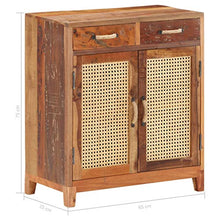 Credenza Cassettiera Vintage | Comò e Cassettiere | Cassettiere di Stoccaggio | Armadietto in Legno | Cassettiera in Legno | 65x35x75 cm in Legno Massello di Recupero