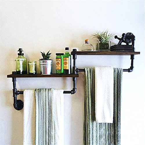 MBYW Portasciugamani Moderno Portasciugamani Elegante per Il Bagno di Moda Scaffale portasciugamani in Ferro battuto per scaffalature in Ferro battuto per scaffali da scaffale, 110 * 20 * 65cm