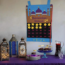 Calendario Hanging Bag, Ramadan Calendar Eid Mubarak Hanging Countdown Calendar Calendario dell'Avvento 2021 Regali Eid Decorazione Ramadan