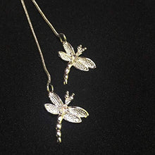 Baoxiaohed Collana in Argento Sterling, 925 Sterling Argento Due Libellule Motivo Collana A Tinta Unita, Utilizzata Come Regalo per La Festa della Mamma, Feste, Compleanni E Anniversari
