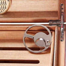 BINGFANG-W Noce humidor Cigar Box Mostra Una Piccola Finestra Trasparente Cigar Cabinet Cigar Humidor