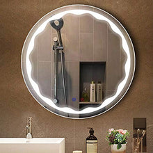 ZRZJBX Bathroom Mirror Specchio, Specchi per Luce LED da Bagno, Specchio da Parete Tondo Retroilluminato Touch Antiappannamento E Antideflagrante