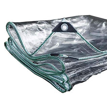 ZHCHL Telone Teloni PVC Trasparente Tarps Impermeabile Heavy Duty 2X2m,Thick Heavy Duty Chiaro Incatramata, Serra Foglio Terrazza sul Tetto Ground Cover