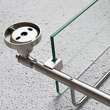 Zixin Bagno Bagno Scaffale Doccia Organizzatore in Vetro temperato a Parete 304 Acciaio Inossidabile 2 Tiers Punch Silver (Color: 436x130x445mm)
