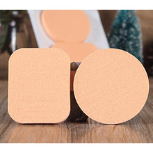 Spugna per cipria, 1 spugna rotonda + 1 spugna rettangolare soffio, cuscino d'aria soffio di bellezza viso spugna soffio per cipria, cipria per trucco, fondotinta, creme per il corpo, cipria