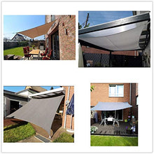 MTYQE Tenda da Sole Vela Blocco UV Impermeabile Giardino Esterno Patio Party Protezione Solare Tettoia Rettangolare con Corda Libera