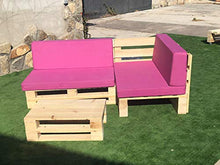 Set angolare con pallet europei 2 m x 1,2 m + tavolo (nuovo da estrendere) (rapporto destro)