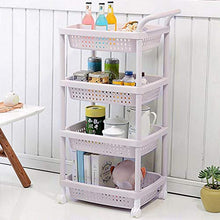 &ripiano di stoccaggio Portaoggetti da cucina, Carrello portaoggetti Portaoggetti da cucina Portaoggetti Organizer con scaffale for ruote Scaffale di finitura (Size : L)