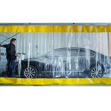 LSXIAO Trasparente Tenda di Tela, PVC Impermeabile Pannello della Porta, Resistente agli Agenti Atmosferici Compreso Il Gancio con Gommini Antiruggine per Garage, Pergola, Portico, Gazebo